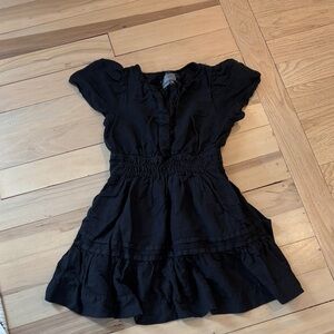 Anthropologie Black Somerset Mini Dress - Worn Once!